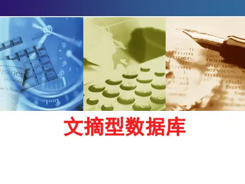 文摘型数据库介绍
