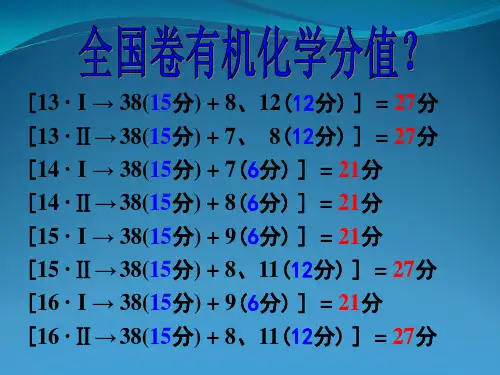 2017高三化学《有机合成与推断》专题复习课件