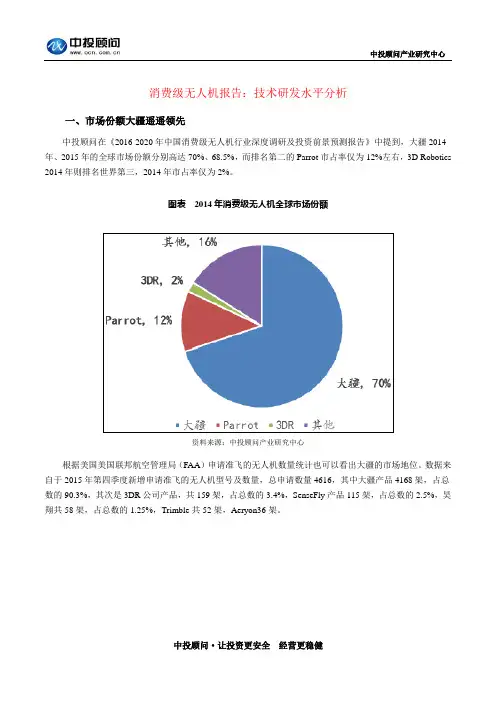 消费级无人机报告：技术研发水平分析