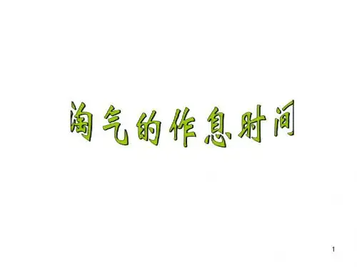 数学二下淘气的作息时间ppt课件