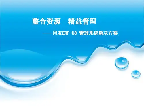 用友ERPU8管理系统解决方案