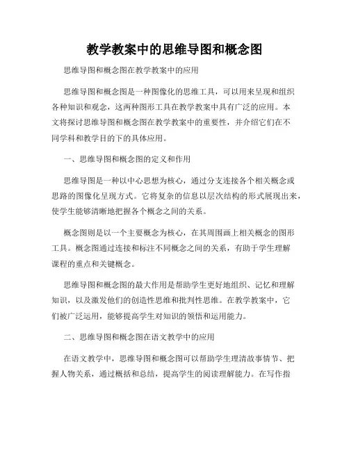 教学教案中的思维导图和概念图