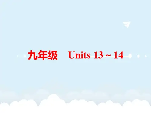 中考英语 教材梳理 九全 Units 13-14课件 人教新目标版