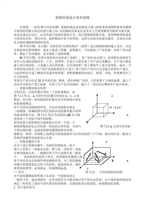 船舶管道设计基本思路