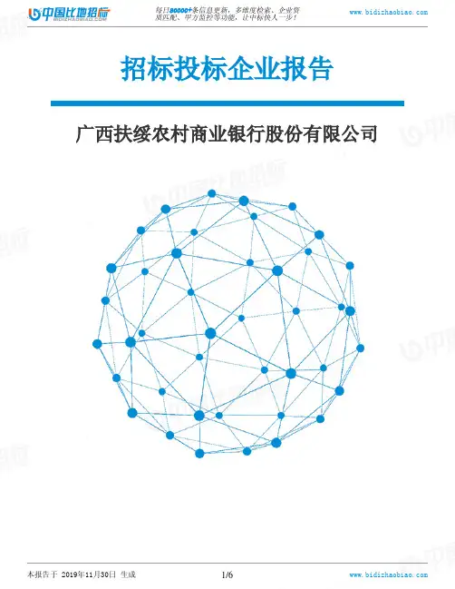 广西扶绥农村商业银行股份有限公司-招投标数据分析报告