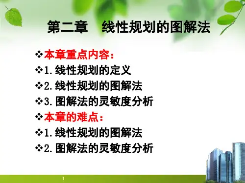 第二章 线性规划的图解法