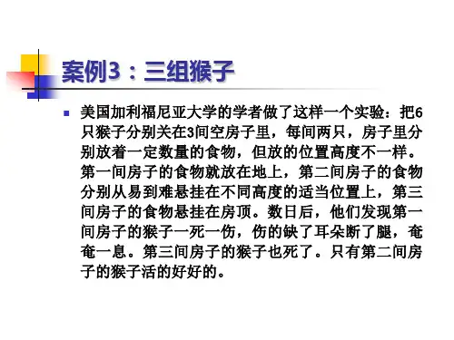 案例3：三组猴子