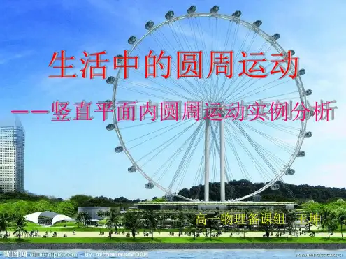 生活中的圆周运动——竖直平面内的圆周运动实例分析