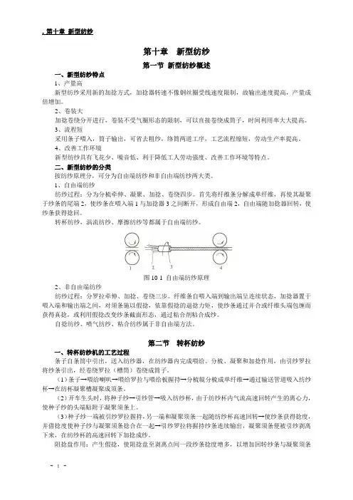 第十章新型纺纱