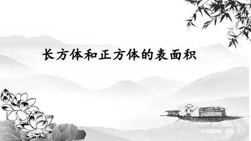 六年级上册数学课件-1.3 长方体和正方体的表面积丨苏教版