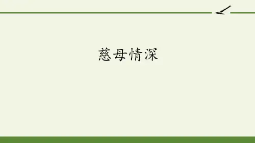 《慈母情深》优秀-五年级上册人教部编版语文PPT精品课件