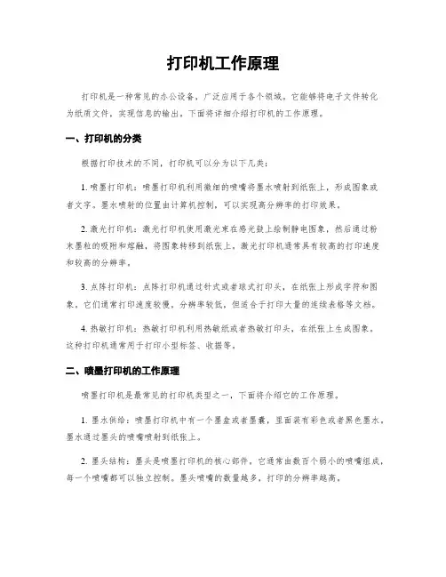 打印机工作原理