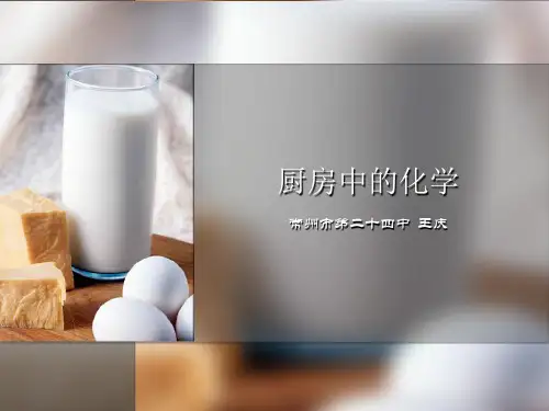 厨房中的化学 PPT课件