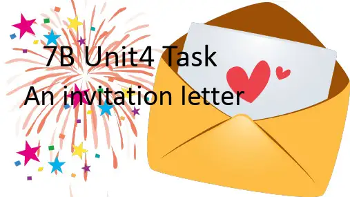 牛津译林版七年级英语下册Unit4 Task课件
