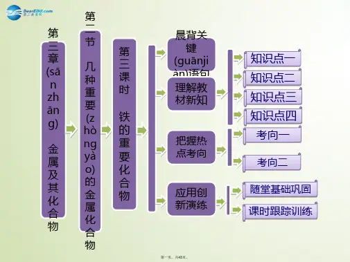 高中化学 第三章 第二节 第三课时 铁的重要化合物课件 新人教版必修1