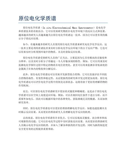 原位电化学质谱