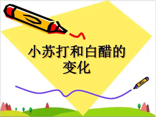 六年级下册科学说课课件-2 .4 小苏打和白醋的变化｜教科版(共16张PPT)