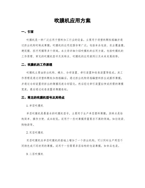 吹膜机应用方案