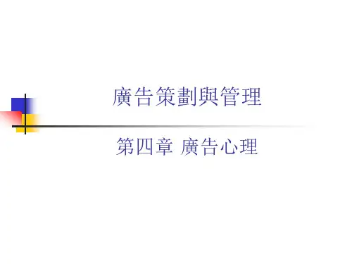 广告策划与管理课件-广告心理
