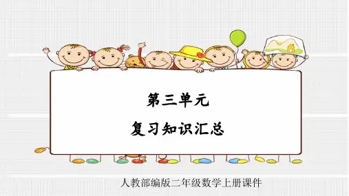 人教部编版二年级语文上册第三单元复习知识汇总课件
