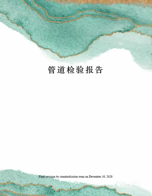 管道检验报告