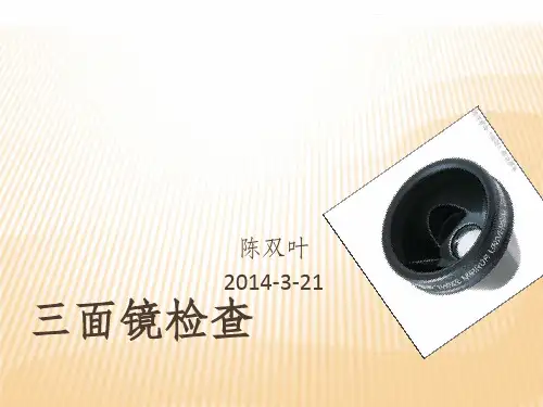 三面镜检查