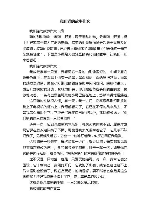 我和猫的故事作文6篇