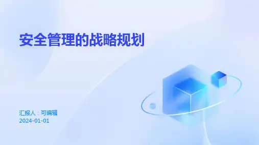 安全管理的战略规划