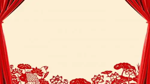 春节新年春节习俗ppt模板