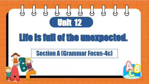 Unit12SectionAGrammarfocus-4c课件人教版九年级英语全册