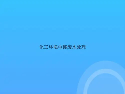 [优选文档]化工环境电镀废水处理PPT