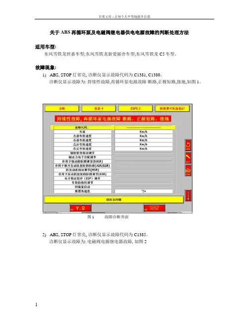 ABS检查流程