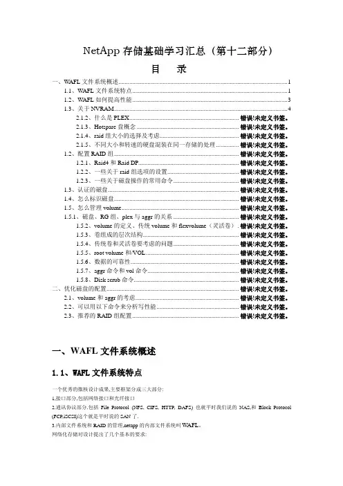12netapp存储基础学习汇总_读写处理