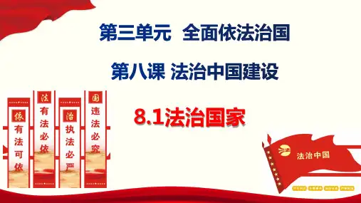 法治国家-(新)高中政治统编版必修三(28页)ppt精品课件