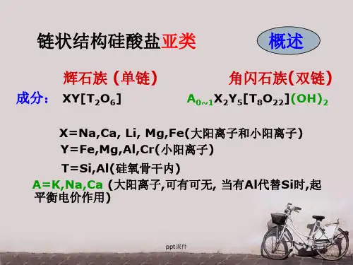 链状结构硅酸盐亚类  ppt课件