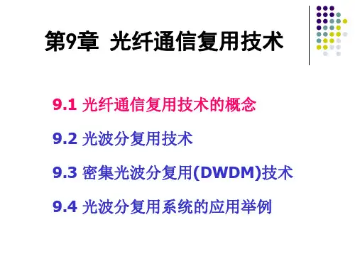 光纤通信复用技术