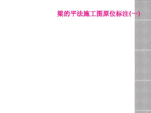 梁的平法施工图原位标注(一)