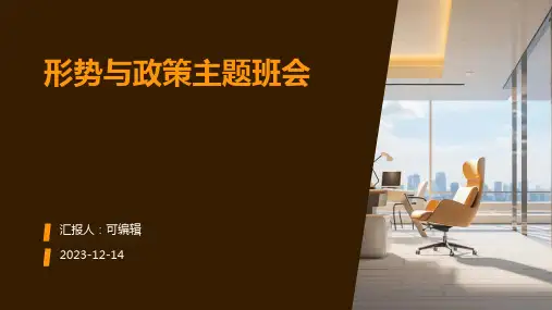 形势与政策主题班会