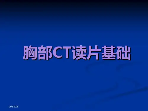 临床医生胸部CT读片分析