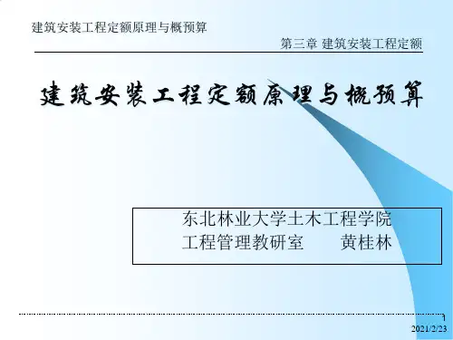建筑工程与安装工程预算定额概述.pptx