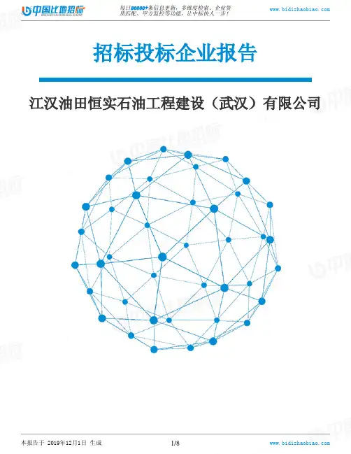江汉油田恒实石油工程建设(武汉)有限公司-招投标数据分析报告
