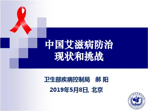 中国艾滋病防治现状和挑战 共65页PPT资料