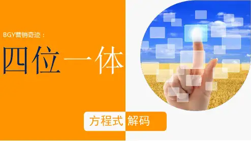 碧桂园营销解读-四位一体方程式解