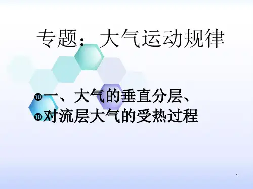 大气运动规律---大气垂直分层、受热过程