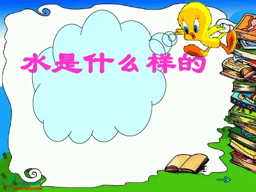 一年级下册科学课件-《 水是什么样的》 苏教版