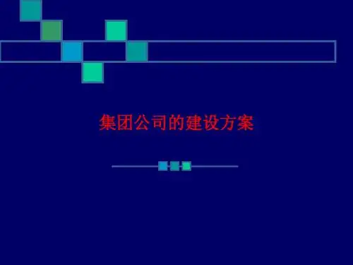[课件]集团公司的建设方案PPT