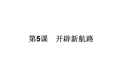 高中历史人教版必修2(课件+专题复习+课时作业+单元测试)全套资料65份5《开辟新航路》
