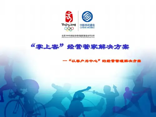 中国移动增值业务的管理概述(ppt 38页)
