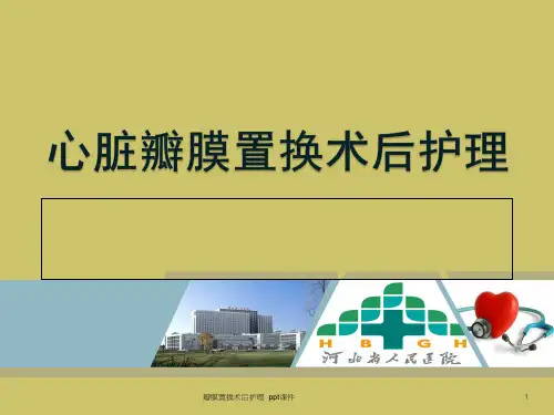 瓣膜置换术后护理 ppt课件