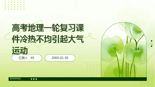 高考地理一轮复习课件冷热不均引起大气运动
